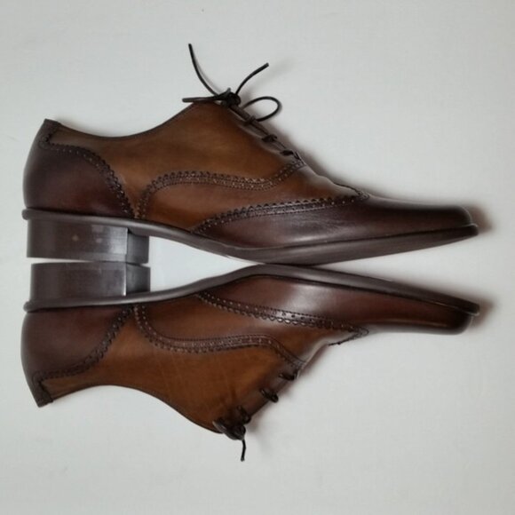 NWOT Ingledew\'s Oxford Wingtip Shoes Brown sz 8.5 main image 9
